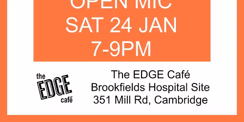 EDGE Spoken Word Open Mic