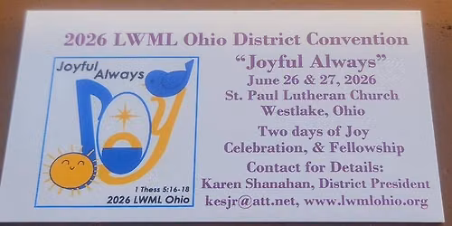 LWML Ohio District 31st Biennium Convention