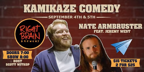 Comedy Night - Right Brain Brewery - Nate Armbruster