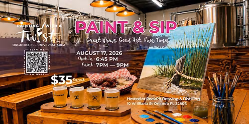 Paint and Sip: RockPit Brewing & Distilling