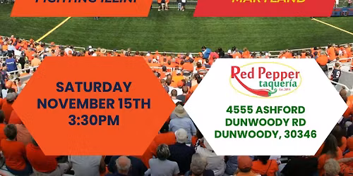 ILLINI vs Maryland - Nov 15h, 3:30 pm, Red Pepper Taqueria