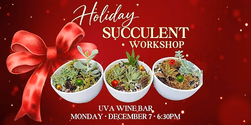 Holiday Succulent Planter Workshop