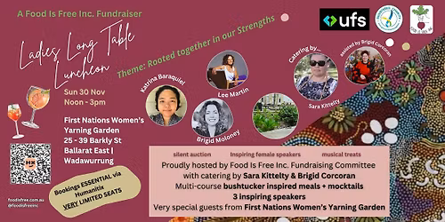 Food Is Free Inc Fundraiser - Long Table Ladies Luncheon