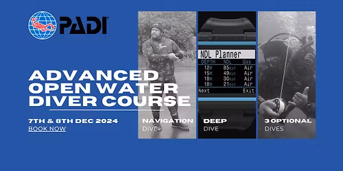 PADI Advanced Open Water Diver Course