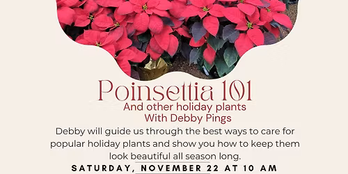 Poinsettia 101 & Other Holiday Plants