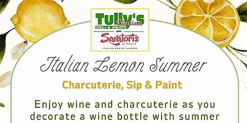 Italian Lemon Summer | Charcuterie, Sip & Paint