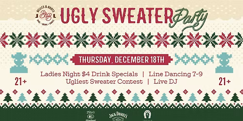 Ugly Sweater Ladies Night & Line Dancing