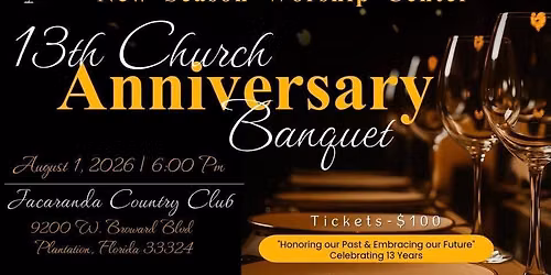 13th Church Anniversary Banquet