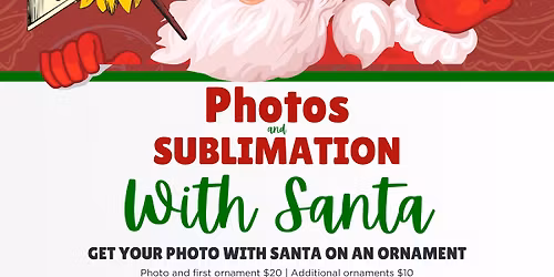 Photos and Sublimation with Santa at Artists Guild