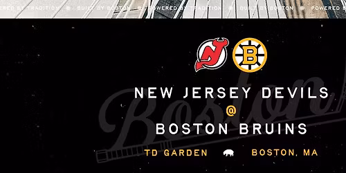 New Jersey Devils at Boston Bruins at TD Garden