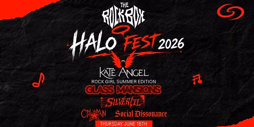 Halofest 2026 w\/ Kate Angel, Glass Mansions, Silvercel, Social Dissonance and CNMN