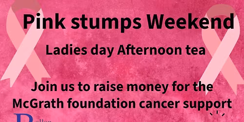 Pink stumps ladies afternoon tea