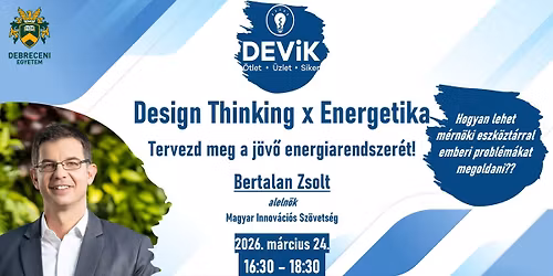 Design Thinking x Energetika - Tervezd meg a j\u00f6v\u0151 energiarendszer\u00e9t!