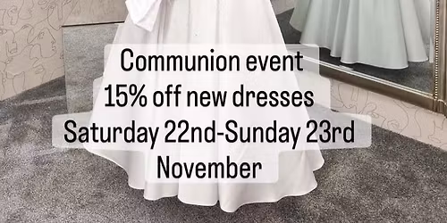 15% off communion event!!