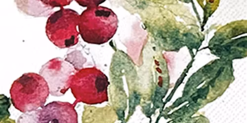 Adult Watercolor Study Group - Holly Branch