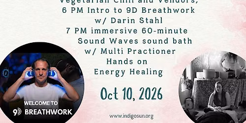 10\/10 Portal Evening Experience : Garden walk, Breathwork and Sound Bath