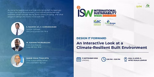 Design it Forward: Climate-Resilient Built Environment @ ISW 2026