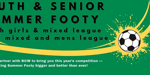 Summer Football Bar Hours and Meat Raffle