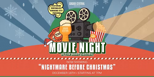 Movie Night in the Beer Garden - The Nightmare Before Christmas