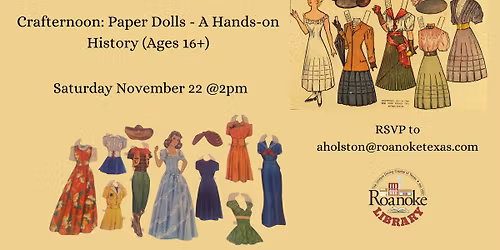 Crafternoon: A Hands-on History of Paper Dolls