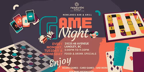 Games Night at Newlands Bar & Grill