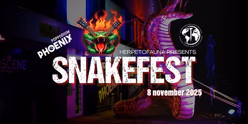 SNAKEFEST 2025! \ud83d\udc0d Live muziek & slangenbenefiet | Met At First, Between the Rats & Snakes + V\u00f8lle!