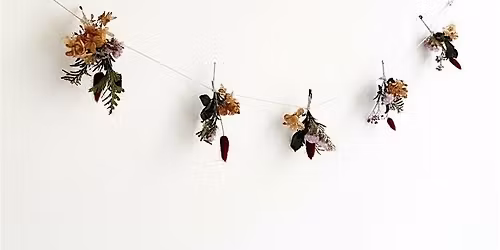 Dried Flower Garland Wall Art Making Workshop