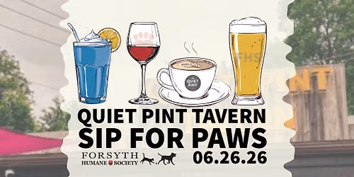 Quiet Pint Tavern Sip for Paws