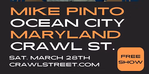 Mike Pinto live at Crawl Street (Free Show)!