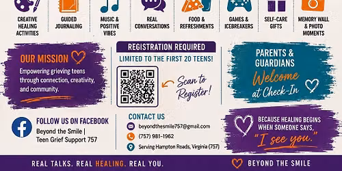 \ud83d\udc9c BEYOND THE SMILE PRESENTS: TEEN HEALING KICKBACK \ud83d\udc9c