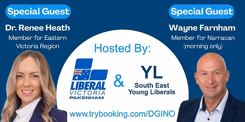 Morning Tea and Mingle with Renee Heath MP and Wayne Farnham MP.
