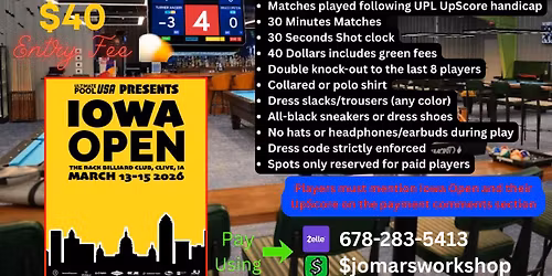 Handicapped Ultimate Pool USA format Tournament