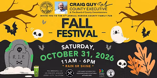 Hudson County Fall Fest 2026: Free Halloween Festival in Jersey City