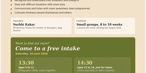 Mindfulness for children\/teenagers