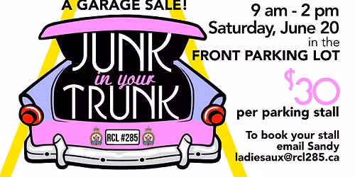 Junk in Your Trunk Garage Sale