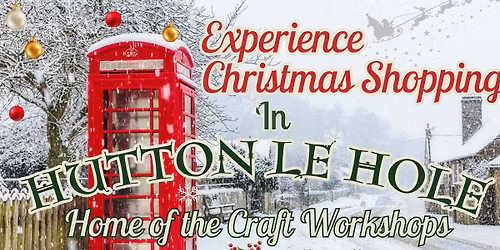 Christmas shopping at the Craft Workshops Hutton le Hole