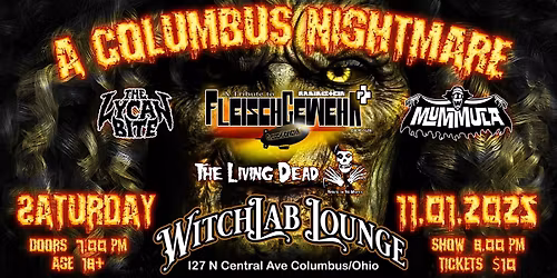 Halloween @ Witchlab Lounge Rammstein Tribute Band FleischGewehR, Living Dead, Lycan Bite, Mummula