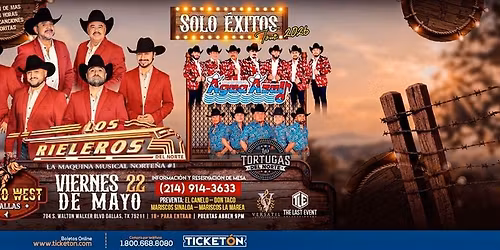 LOS RIELEROS DEL NORTE, CONJUNTO AGUA AZUL EN DALLAS