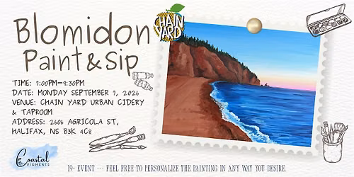 Blomidon Paint & Sip at Chain Yard Urban Cidery & Taproom