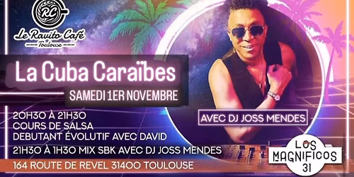 Soir\u00e9e SBK sp\u00e9ciale CUBA CARA\u00cfBES au ravito caf\u00e9