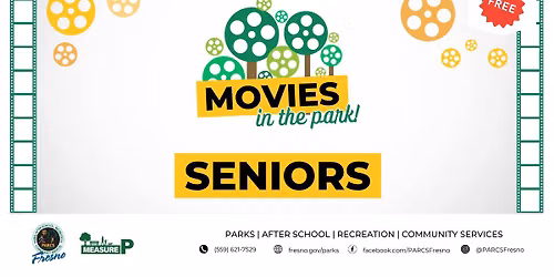 Movies in the Park at All Senior Sites - FREE