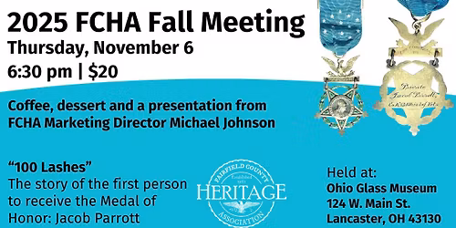 2025 FCHA Fall Meeting - Desserts, Coffee & History!