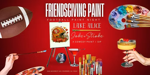 Friendsgiving Funny Paint Night