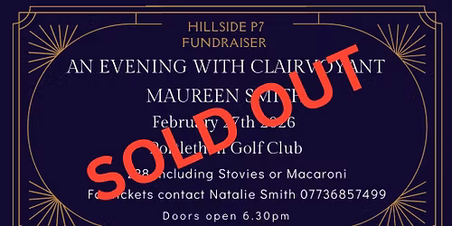 SOLD OUT An evening with Clairvoyant Maureen Smith