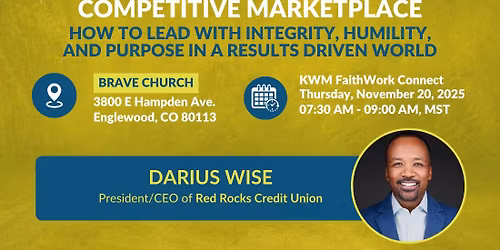 Kingdom Leadership in a Competitive Marketplace