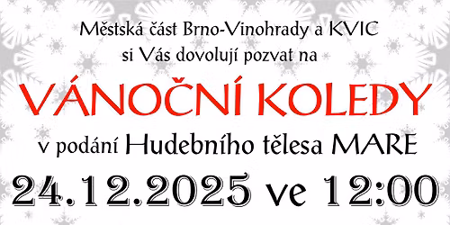 V\u00e1no\u010dn\u00ed koledy v pod\u00e1n\u00ed Hudebn\u00edho t\u011blesa MARE