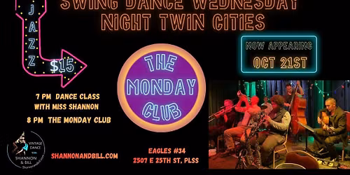 The Monday Club at Swing Dance Wednesday 10\/21