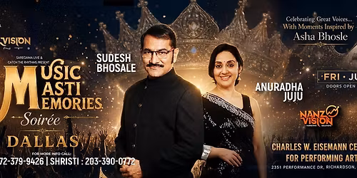 Music Masti Memories Soir\u00e9e with Sudesh Bhosale & Anuradha Juju