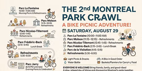 2e \u00e9dition du Park Crawl \/ 2nd edition of Park Crawl