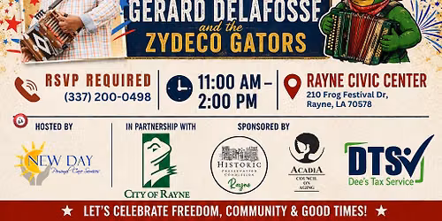 Zydeco Bingo Freedom Fest in Rayne!